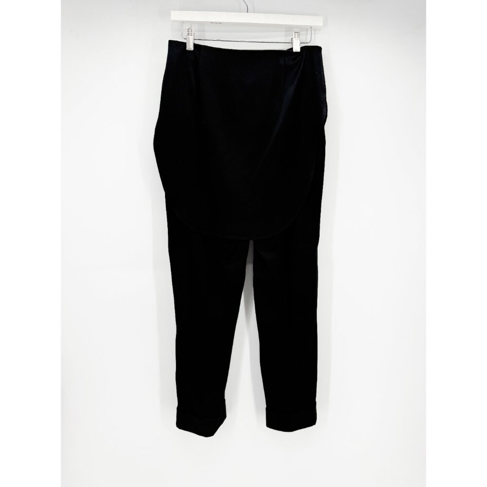 Hellessy Black Kooning satin trousers with shirttail overlay, size 4 - Picture 7 of 16